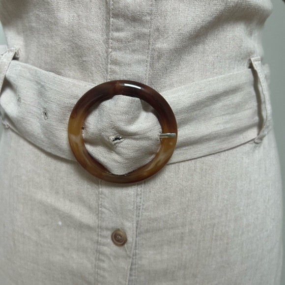 LC Lauren Conrad Beige Midi Dress - Picture 3 of 8